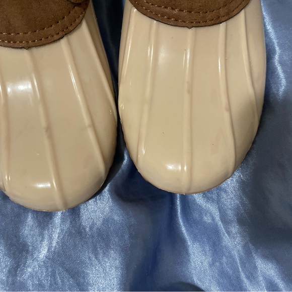 Marleylily Duck Boots - Brown and Cream - Picture 2 of 5